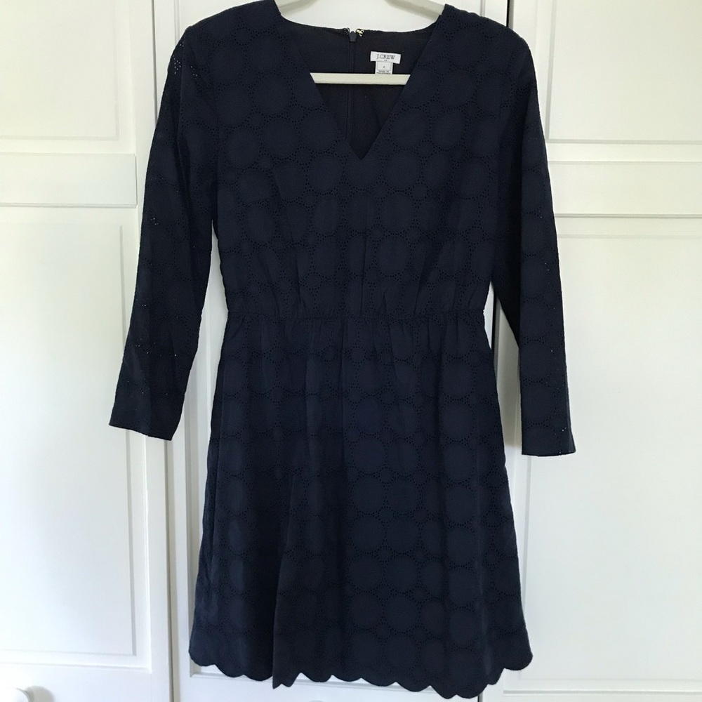 J Crew v-neck lace dress
